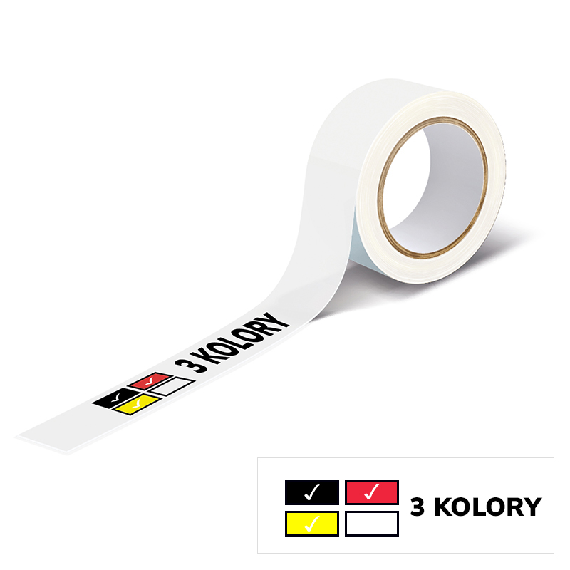 Taśma Klej Eko Solwentowy 120m. 180 szt. - 3 kolory